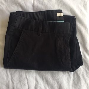 Black chino pants from J. Crew